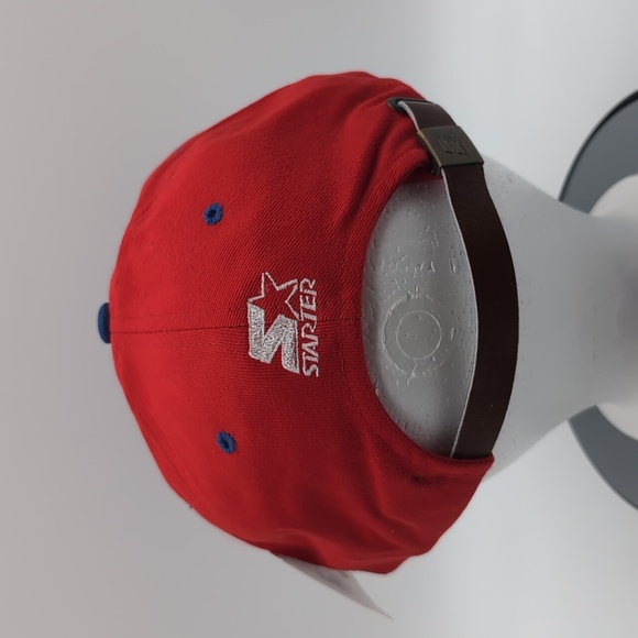 Starter| Vintage Blue and Red Montreal Canadians Sports Cap Green Brim - Picture 6 of 13